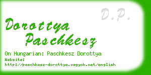 dorottya paschkesz business card